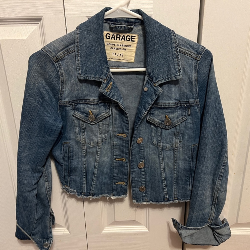 Garage cut off Jean jacket